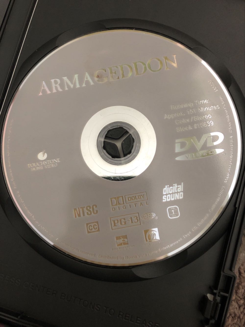 Armageddon DVD movie collectible [Barcode 786936770193] - Main Image 3