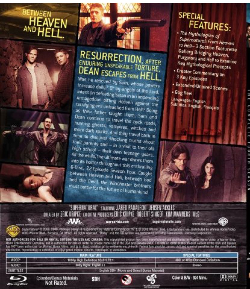 Supernatural - Season 4 DVD movie collectible - Main Image 2