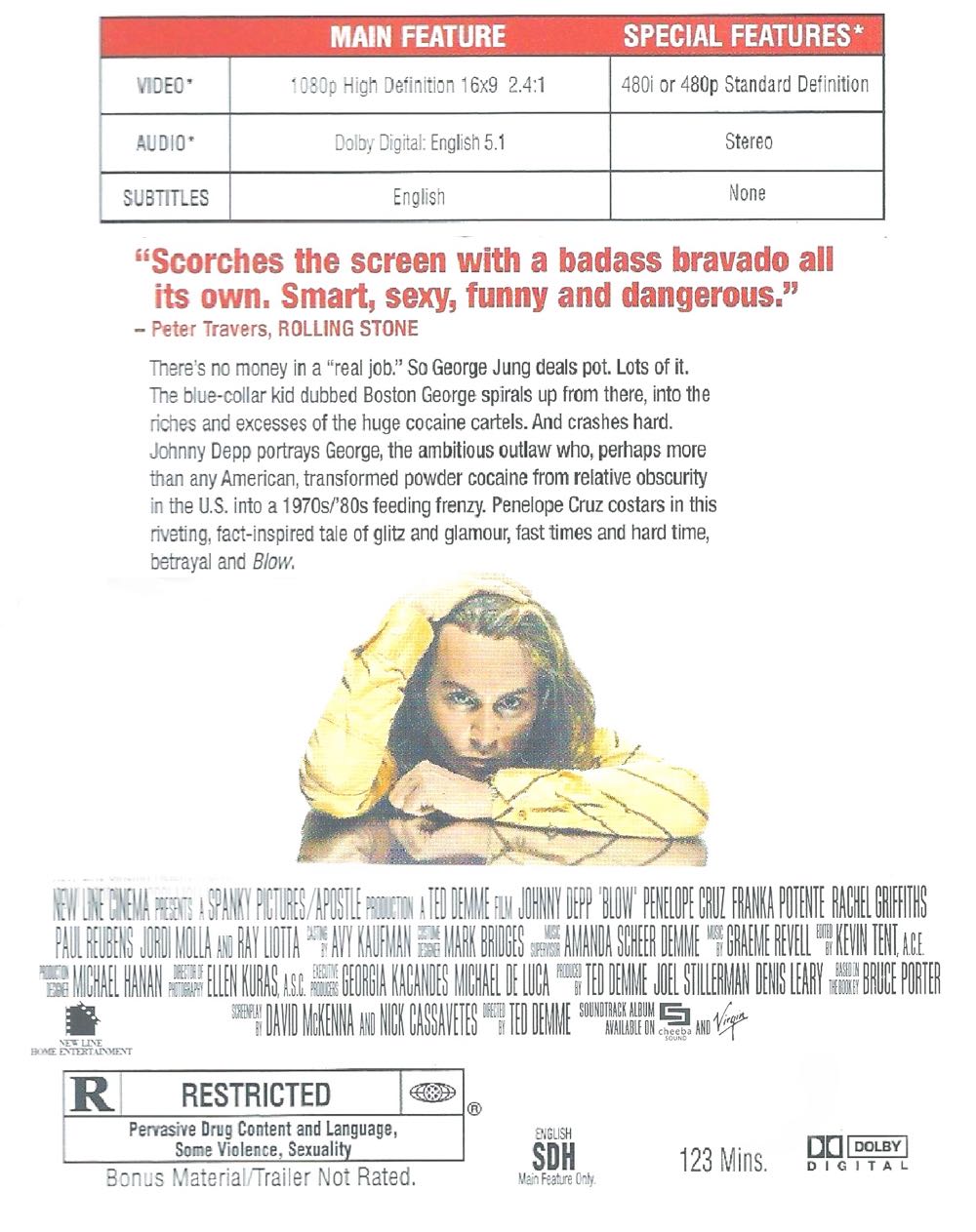 Blow Blu-ray movie collectible [Barcode 5051891138315] - Main Image 2