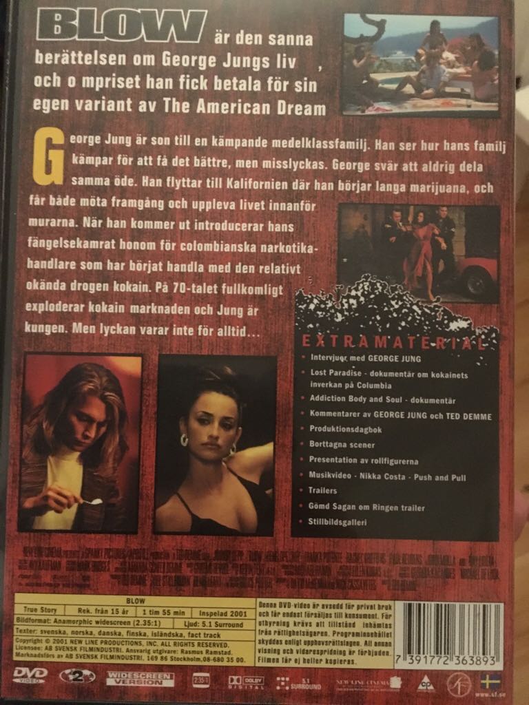 Blow DVD movie collectible [Barcode 7391772363893] - Main Image 2
