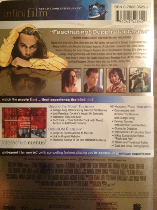 Blow DVD movie collectible [Barcode 794043528422] - Main Image 2