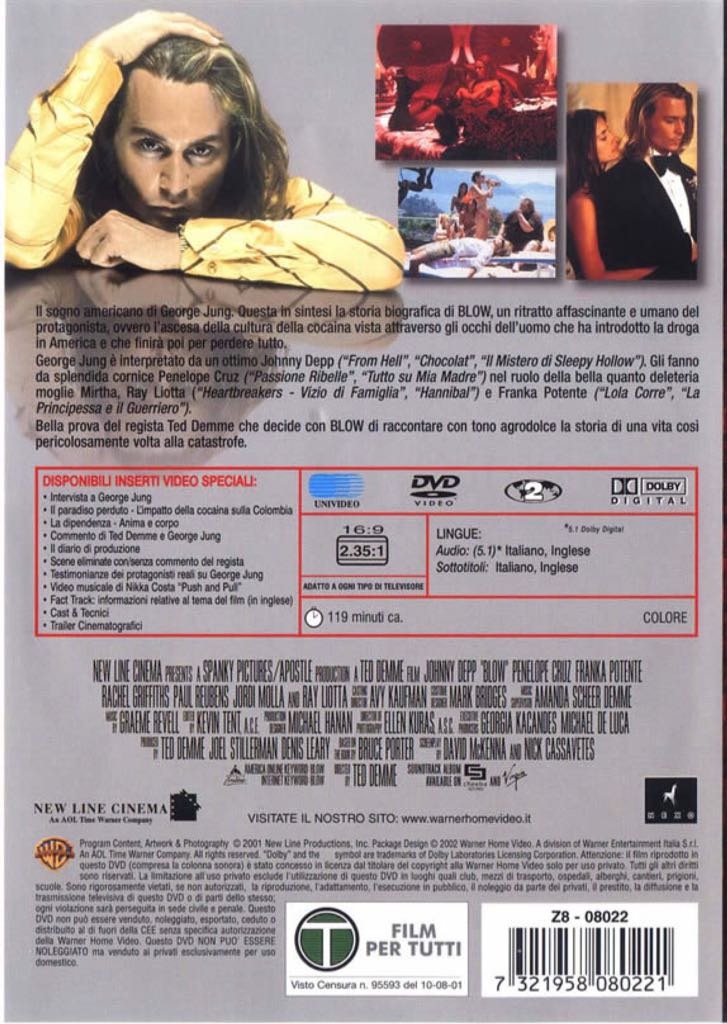 Blow DVD movie collectible [Barcode 8032442209231] - Main Image 2