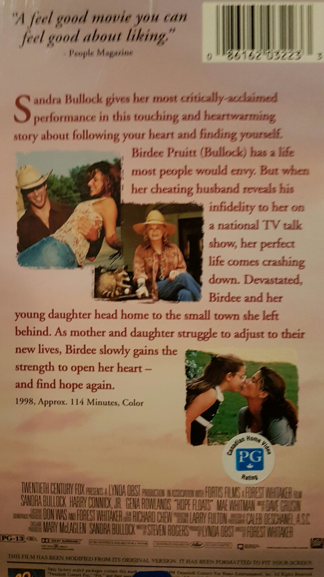 Hope Floats VHS movie collectible [Barcode 024543019039] - Main Image 2