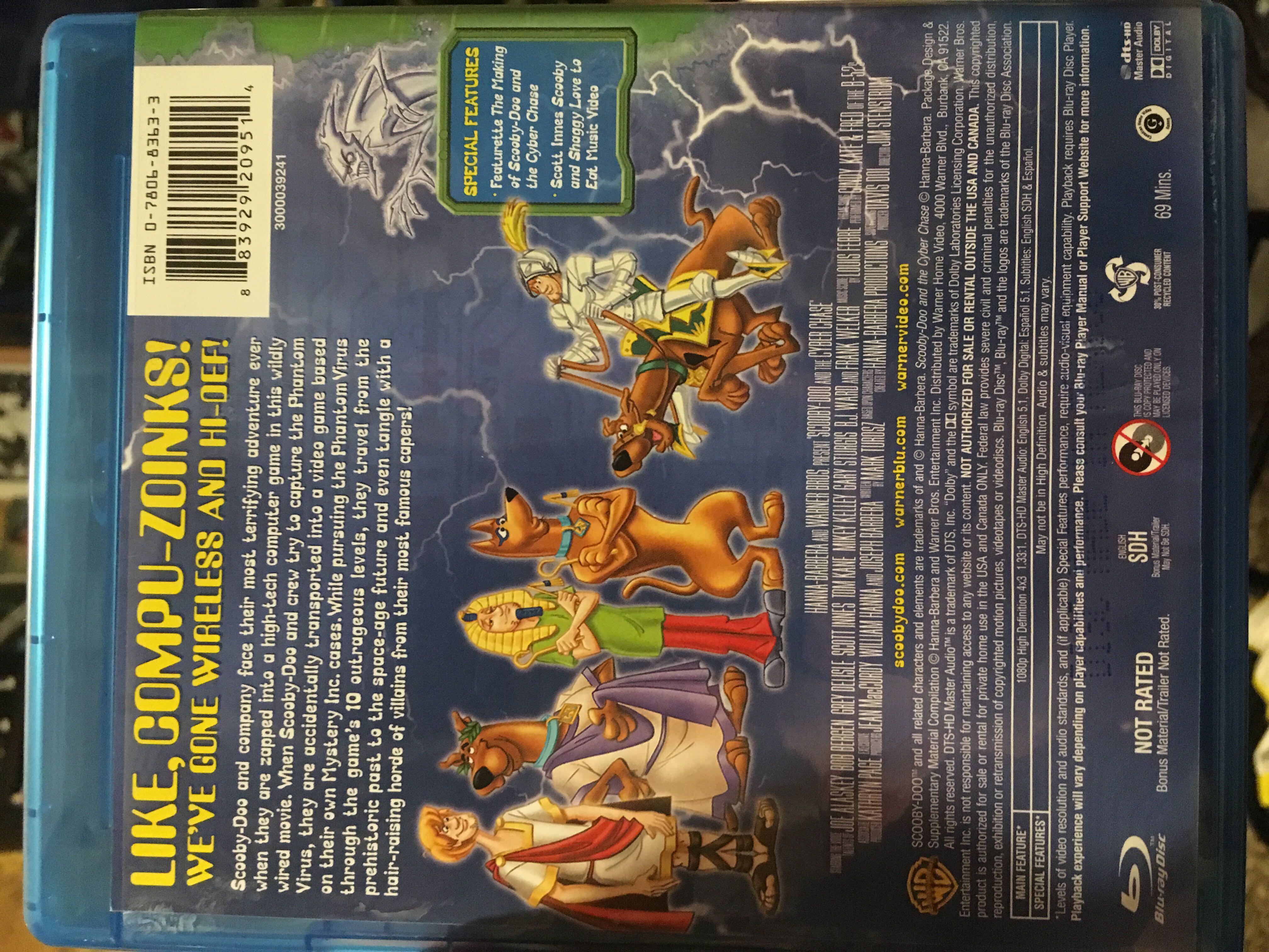 Scooby-Doo and the Cyber Chase Blu-ray movie collectible [Barcode 883929209514] - Main Image 2