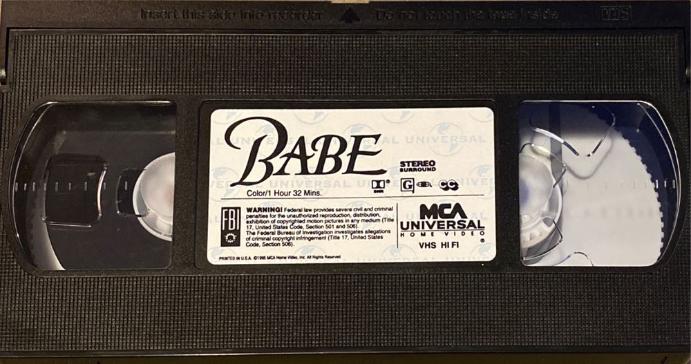Babe VHS movie collectible [Barcode 096898391139] - Main Image 3
