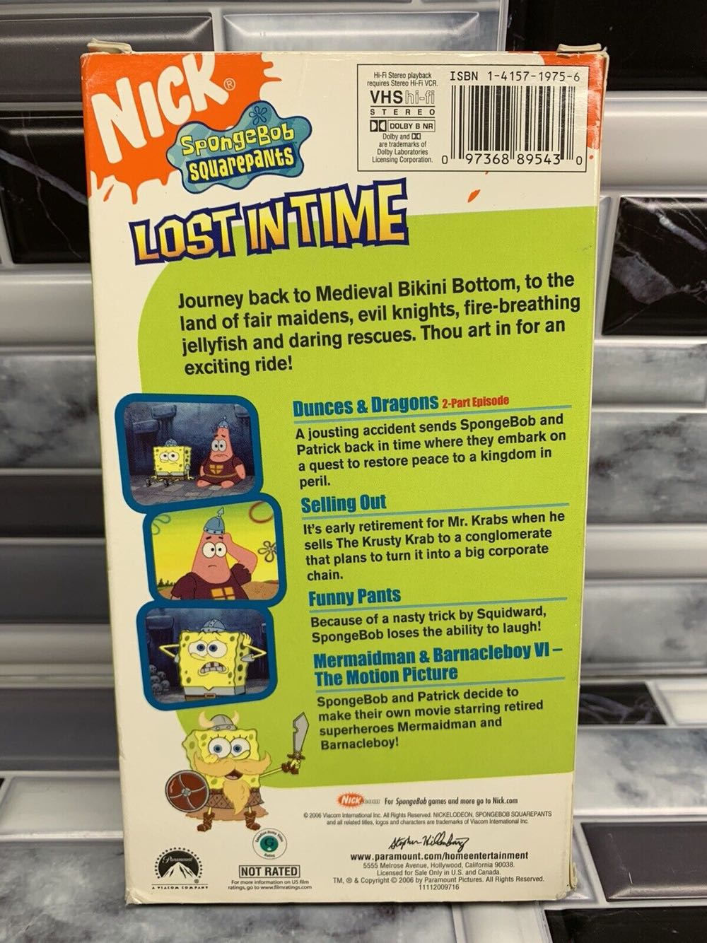 SpongeBob SquarePants: Lost in Time DVD movie collectible [Barcode 5014437893239] - Main Image 2