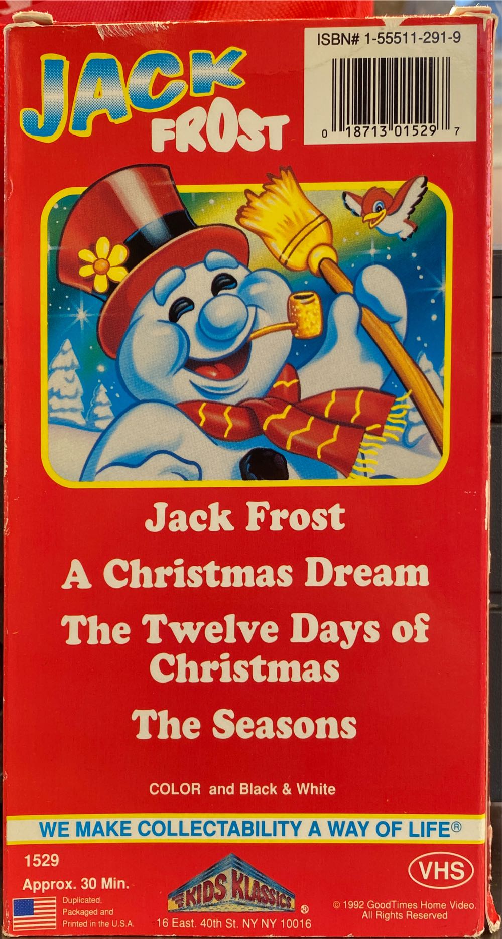 Jack Frost VHS movie collectible [Barcode 018713015297] - Main Image 2