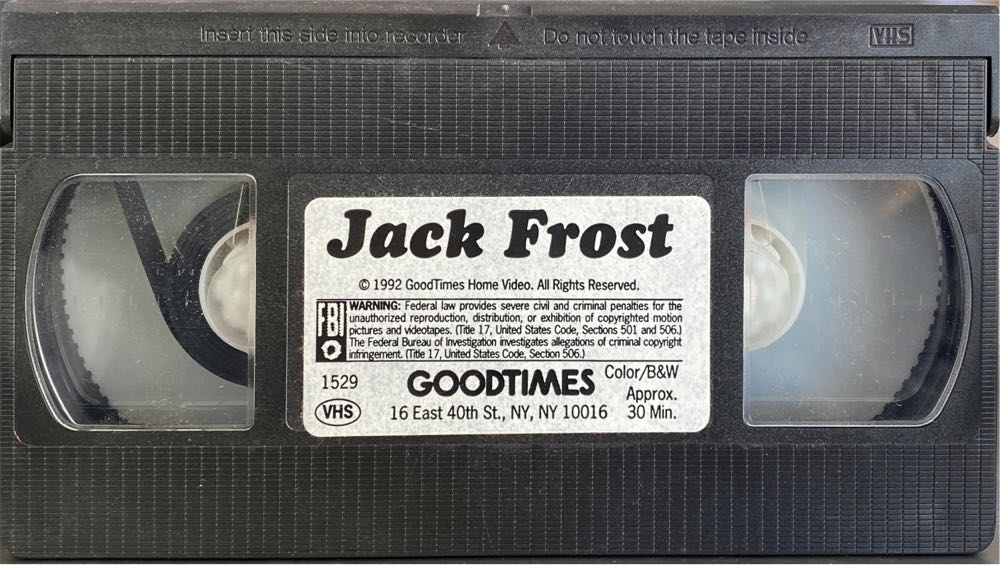 Jack Frost VHS movie collectible [Barcode 018713015297] - Main Image 3