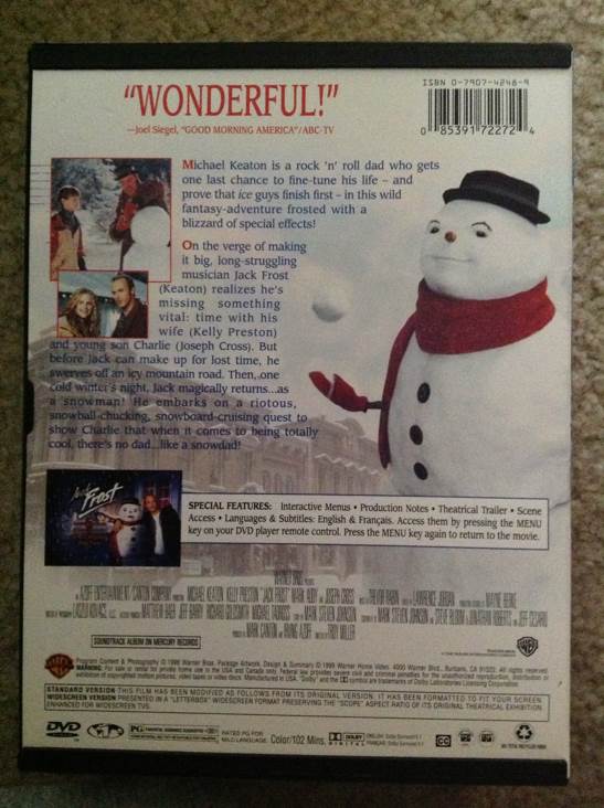 Jack Frost  iTunes movie collectible [Barcode 085391722724] - Main Image 2
