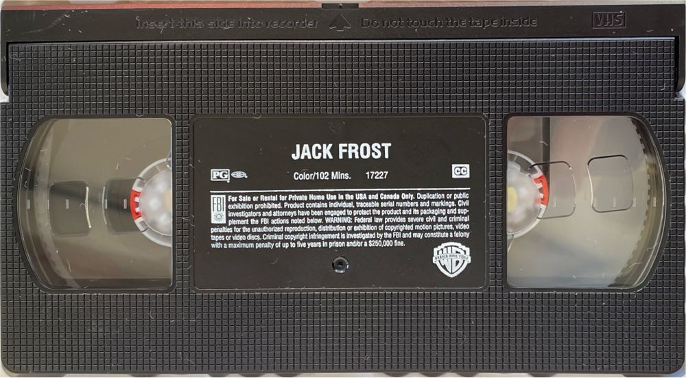 Jack Frost VHS VHS movie collectible [Barcode 085391722731] - Main Image 4