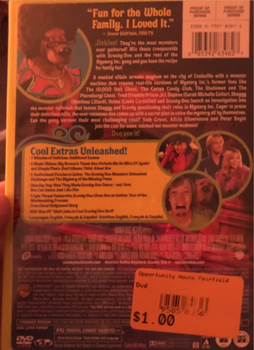 Scooby Doo 2: Monsters Unleashed DVD movie collectible [Barcode 5051888003367] - Main Image 2