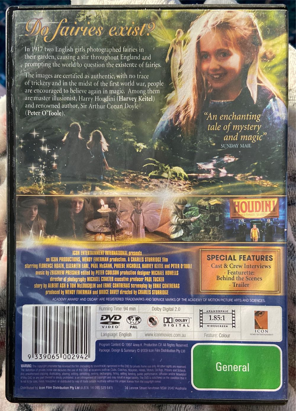 FairyTale: A True Story DVD movie collectible [Barcode 9339065002942] - Main Image 3