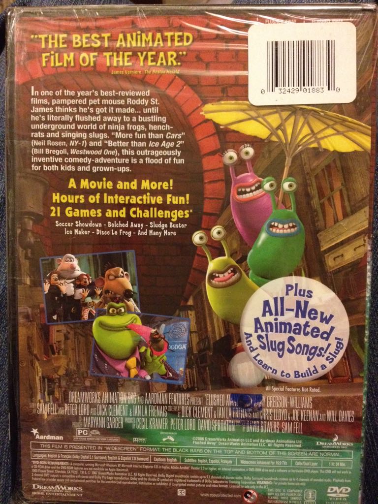 DreamWorks: Flushed Away DVD movie collectible [Barcode 032429018830] - Main Image 2