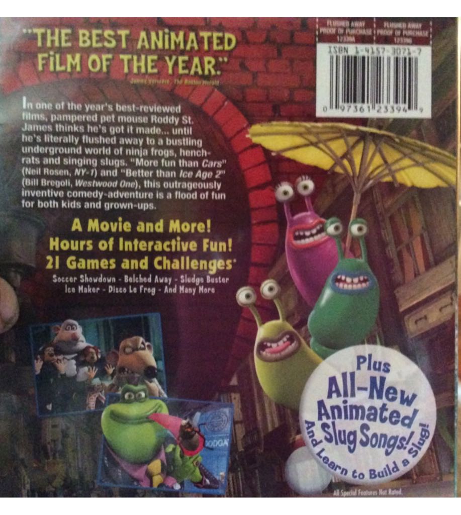 Flushed Away Digital Copy movie collectible [Barcode 097361233949] - Main Image 2
