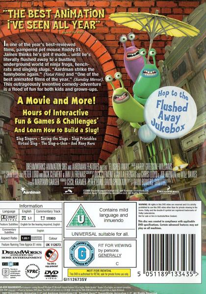 Flushed Away DVD movie collectible [Barcode 5051189133435] - Main Image 2