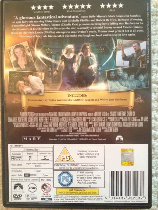 Stardust DVD movie collectible [Barcode 5014437932532] - Main Image 2