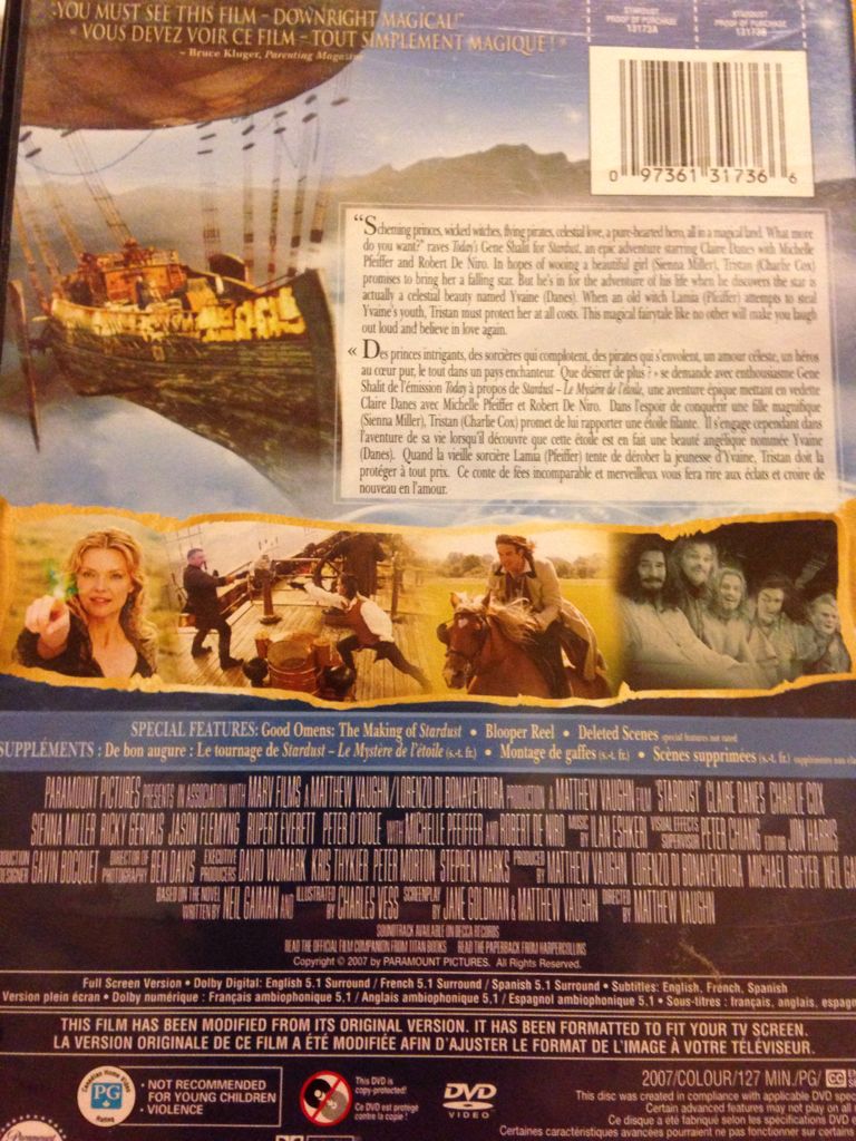 Stardust DVD movie collectible [Barcode 8087401317366] - Main Image 2