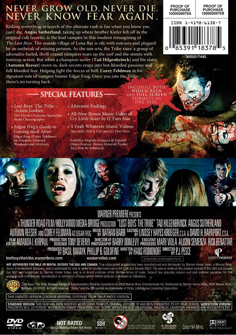 Lost Boys: The Tribe Digital Copy movie collectible [Barcode 085391183785] - Main Image 3
