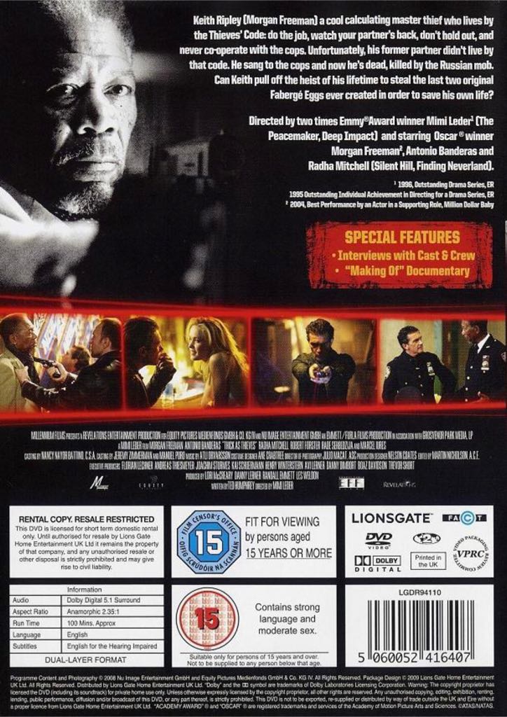 Thick as Thieves DVD movie collectible [Barcode 043396011328] - Main Image 2