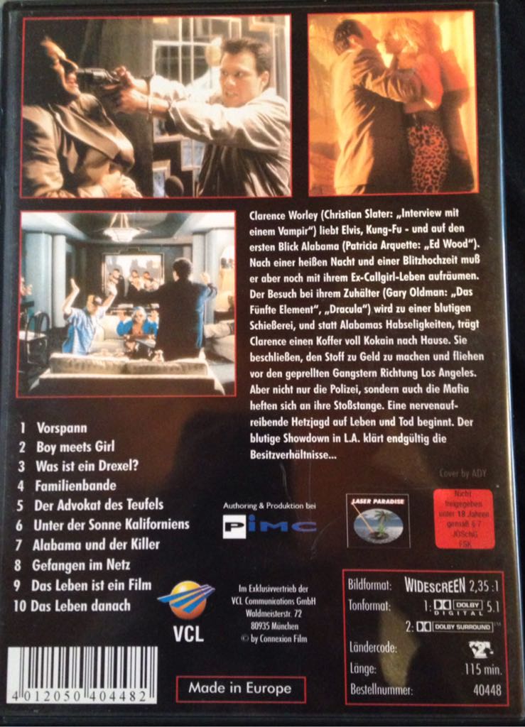 True Romance DVD movie collectible [Barcode 4012050404482] - Main Image 2