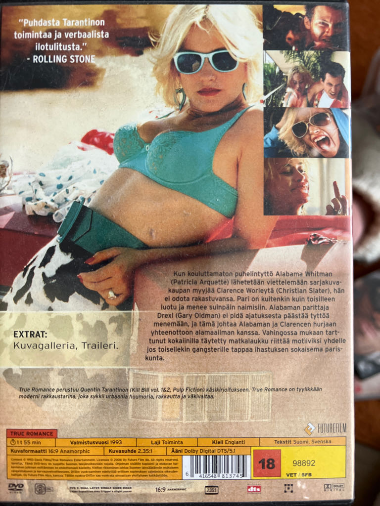 True Romance DVD movie collectible [Barcode 6416548813745] - Main Image 2