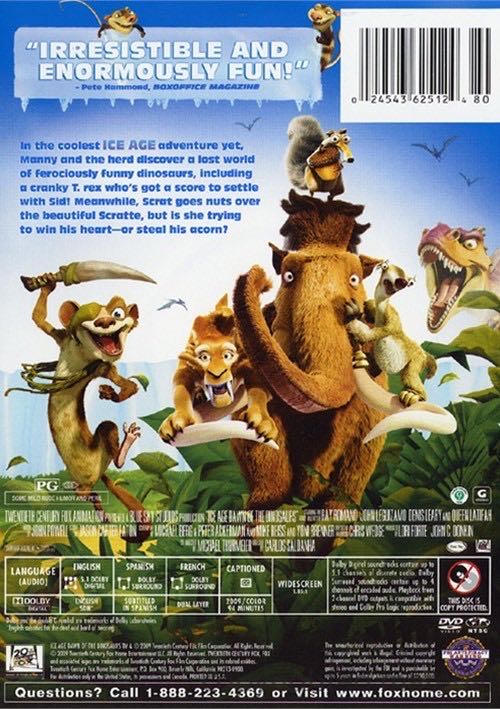 Ice Age: Dawn of the Dinosaurs Digital Copy movie collectible [Barcode 02454362512] - Main Image 2