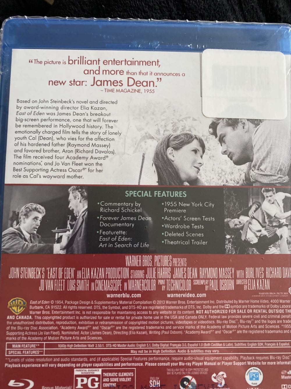 East of Eden Blu-ray movie collectible [Barcode 883929280377] - Main Image 2