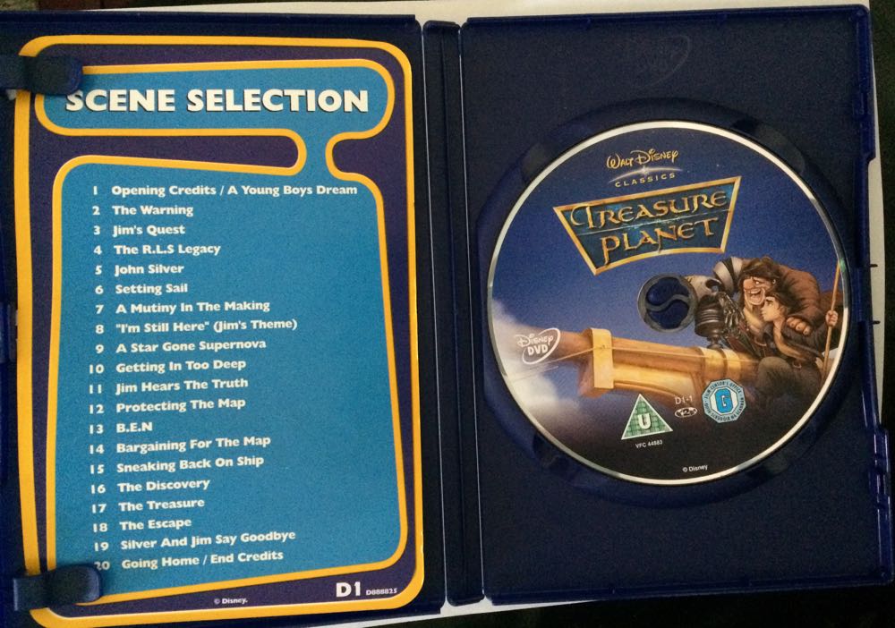 Treasure Planet DVD movie collectible [Barcode 5017188888257] - Main Image 3