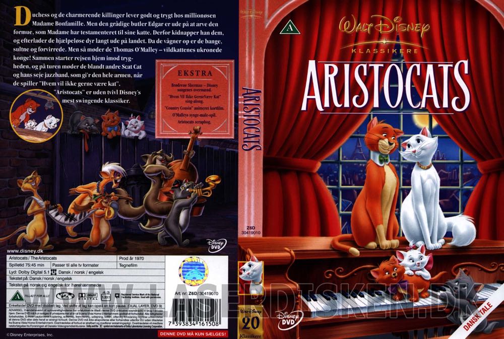 Aristocats DVD movie collectible [Barcode 8717418124946] - Main Image 3