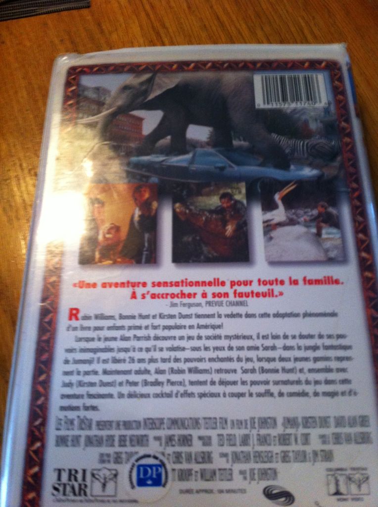 Jumanji DVD movie collectible [Barcode 011575117406] - Main Image 2