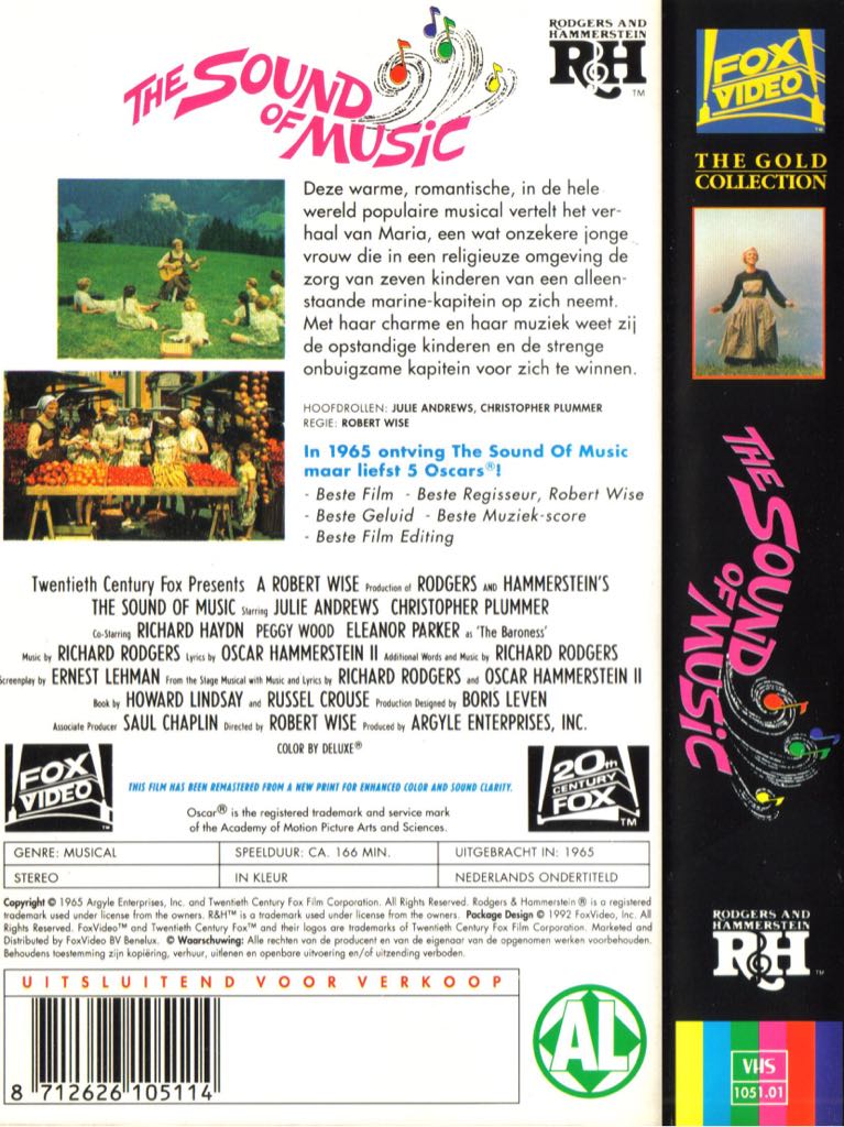 The Sound of Music VHS movie collectible [Barcode 4710667810015] - Main Image 2