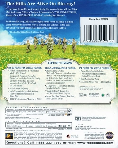 Sound of Music, The Blu-ray movie collectible [Barcode 8074733678906] - Main Image 4