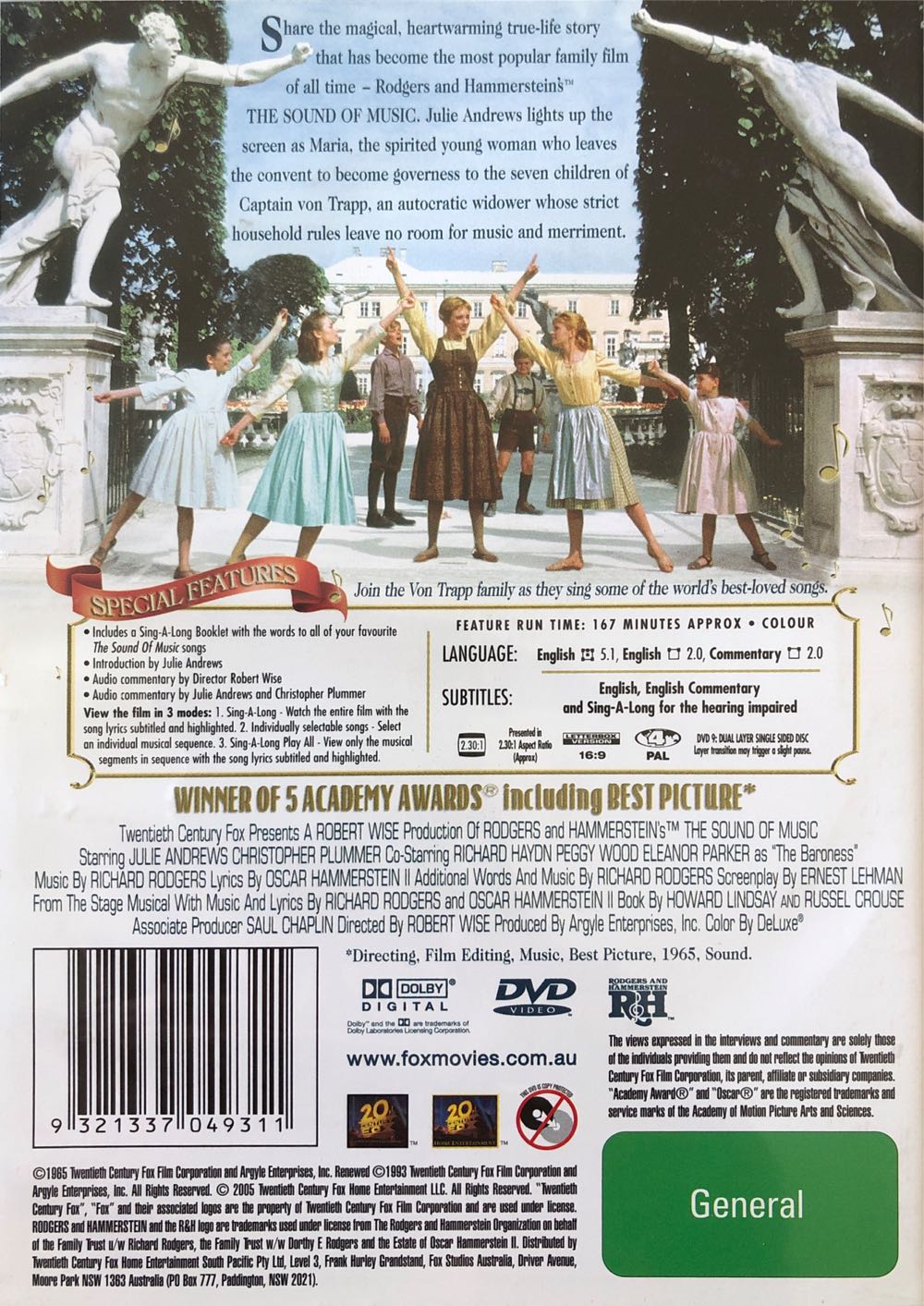 The Sound of Music Video CD movie collectible [Barcode 9321337049311] - Main Image 2