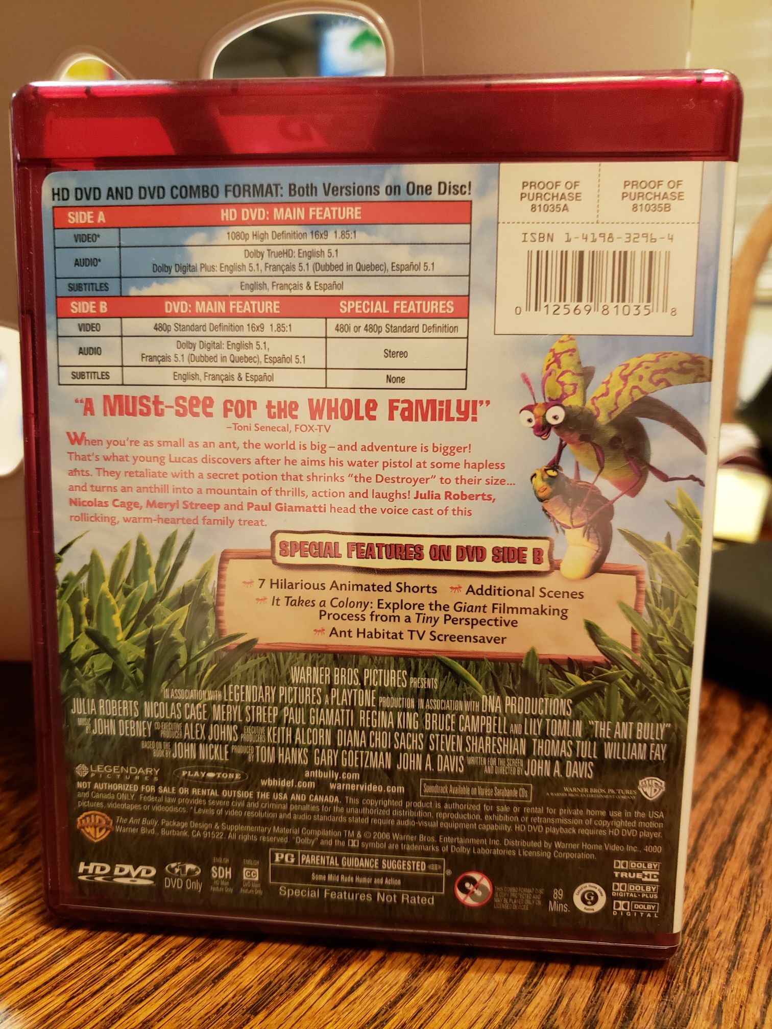 The Ant Bully HD DVD movie collectible [Barcode 012569810358] - Main Image 2