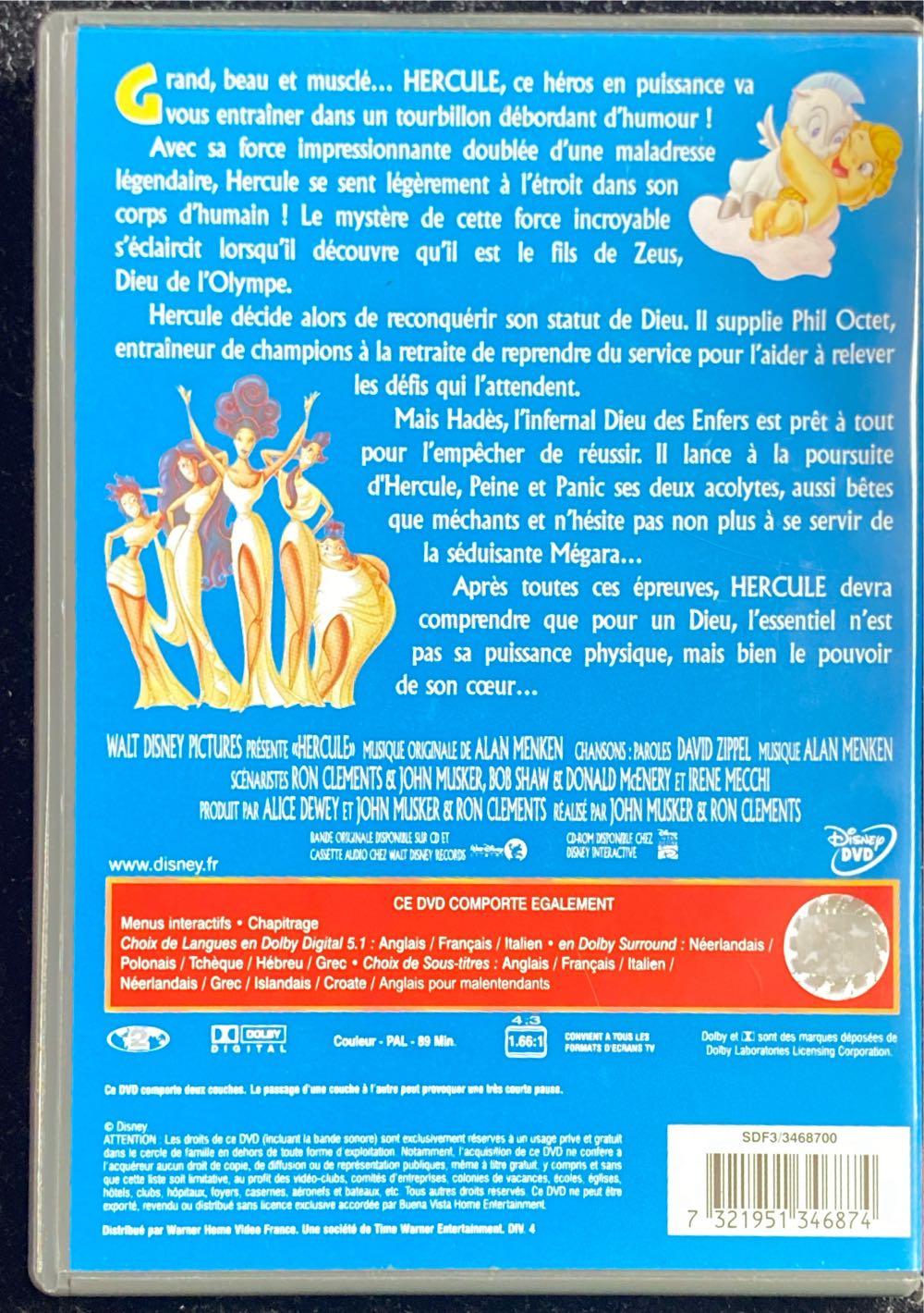 Disney : Hercules VHS movie collectible [Barcode 7321951346874] - Main Image 2