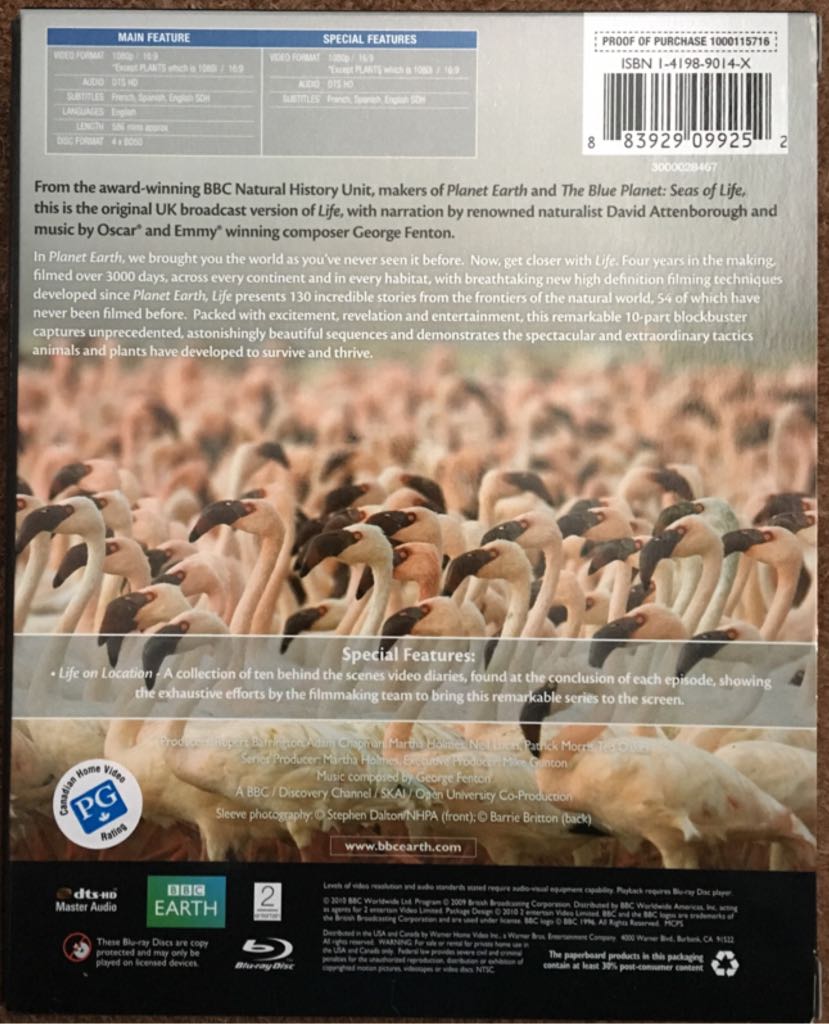 Life Blu-ray movie collectible [Barcode 883929099252] - Main Image 2