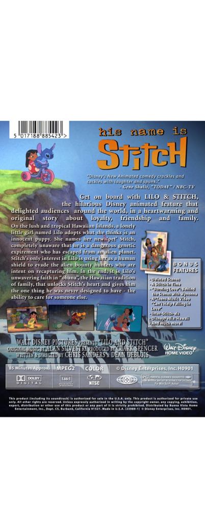Lilo and Stitch DVD movie collectible - Main Image 2