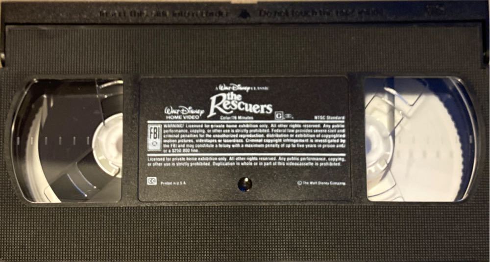 The Rescuers VHS movie collectible [Barcode 717951399038] - Main Image 3