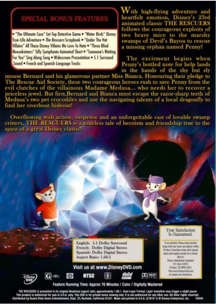 Rescuers, The Digital Copy movie collectible [Barcode 786936219074] - Main Image 2
