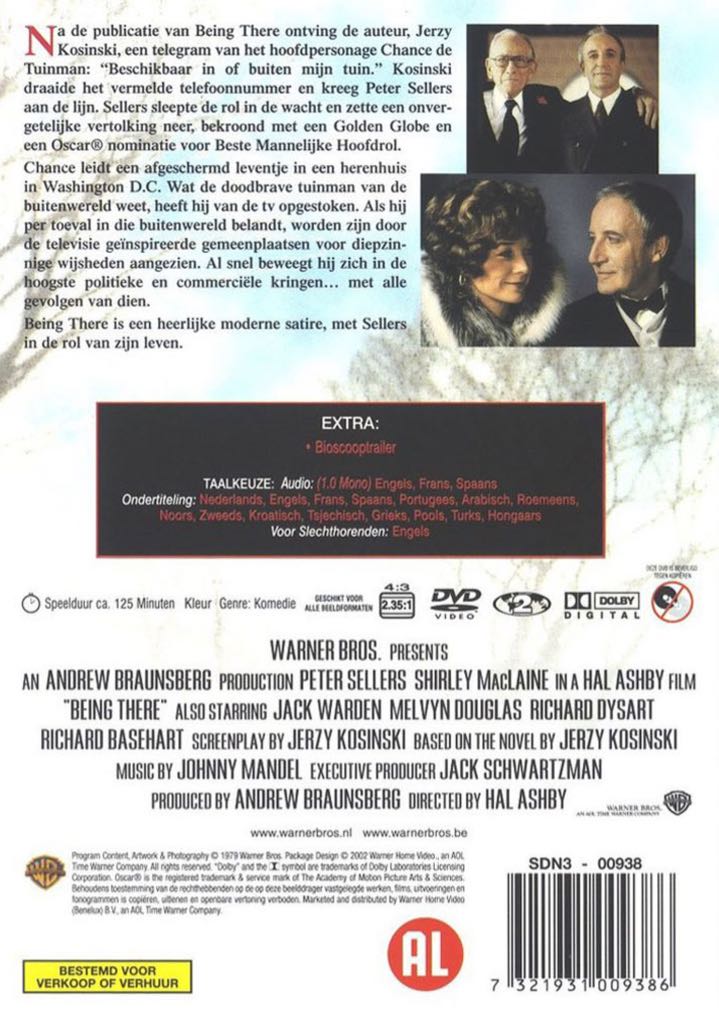 Being There DVD movie collectible [Barcode 883929037094] - Main Image 2