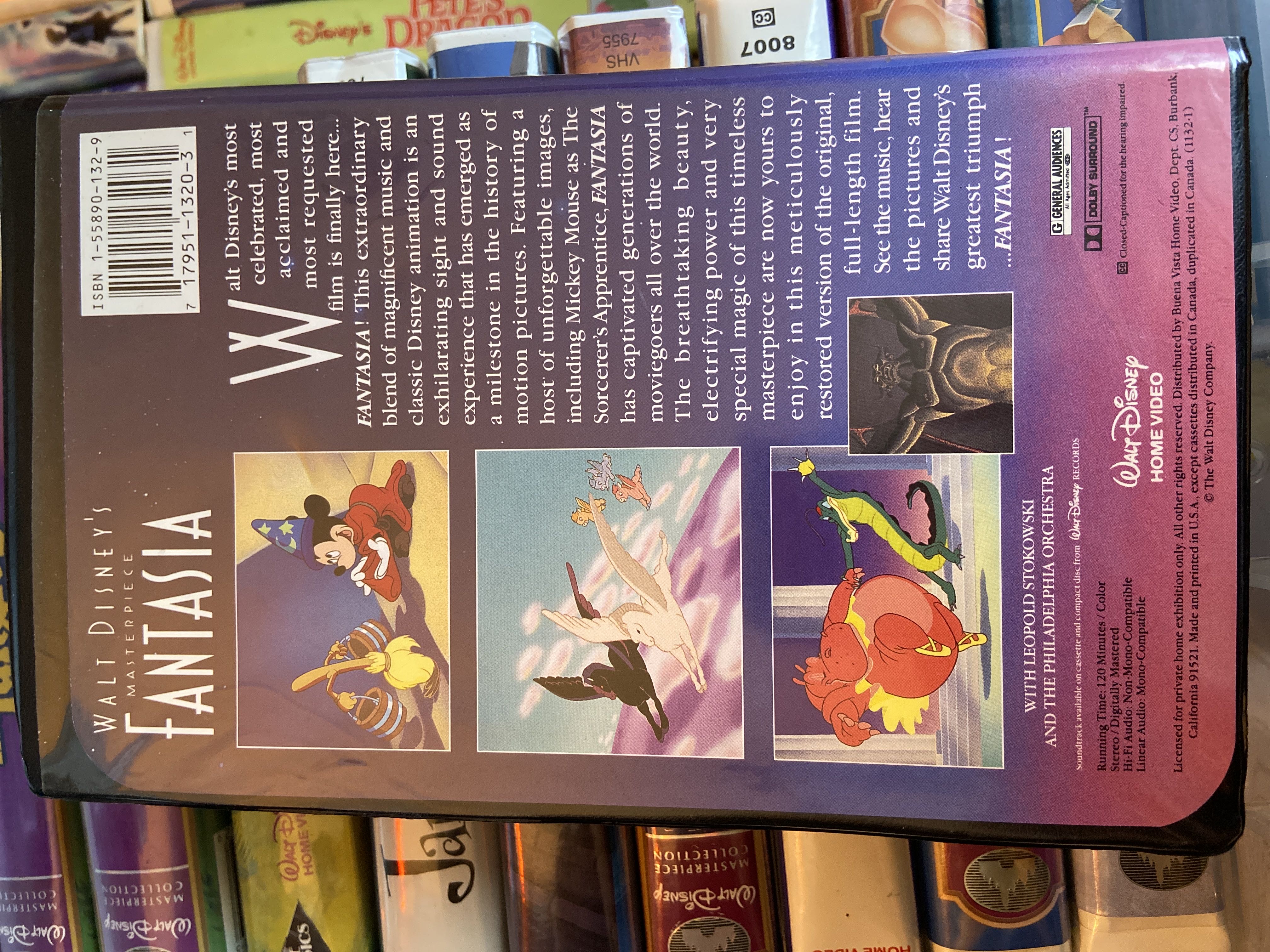 Fantasia VHS movie collectible [Barcode 717951132031] - Main Image 3