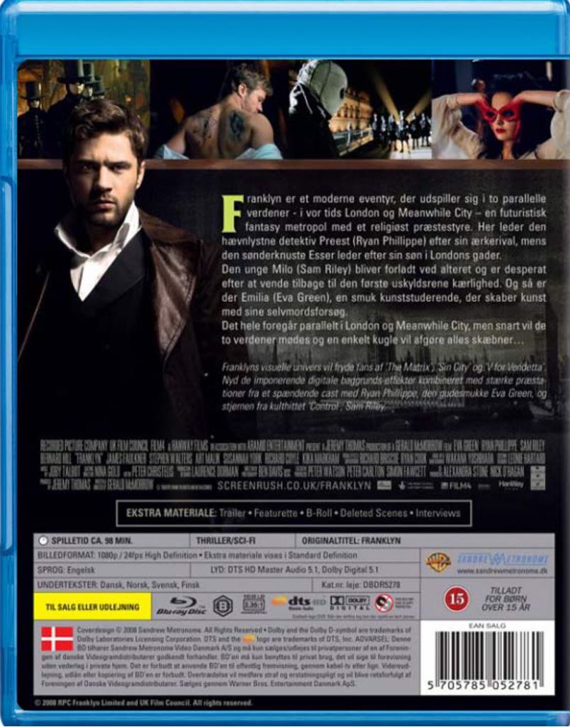 Franklyn Blu-ray movie collectible [Barcode 5705785052781] - Main Image 2