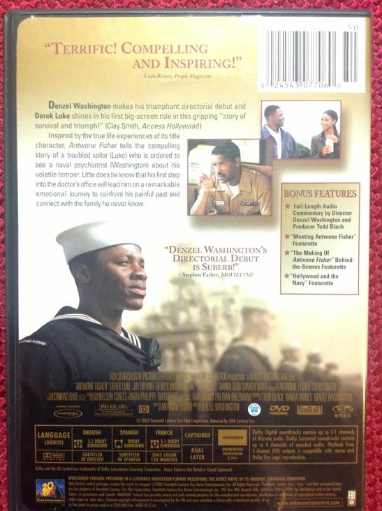 Antwone Fisher DVD movie collectible [Barcode 024543077060] - Main Image 2
