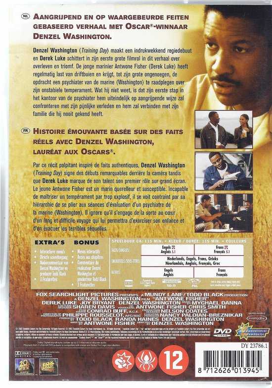 Antwone Fisher DVD movie collectible [Barcode 8712626013945] - Main Image 2