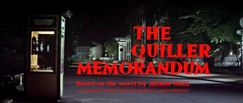 The Quiller Memorandum DVD movie collectible [Barcode 5027626244347] - Main Image 4