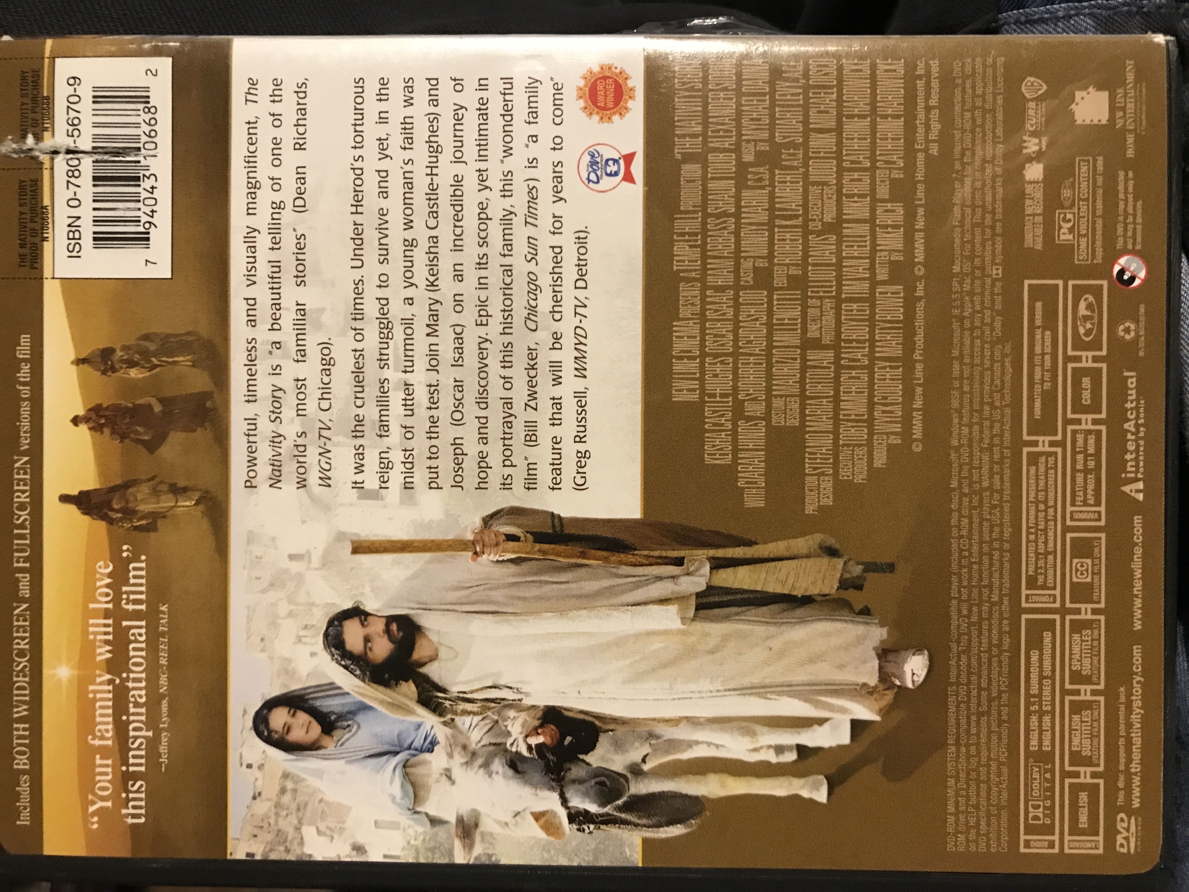 The Nativity Story Blu-ray movie collectible [Barcode 5017239141294] - Main Image 2