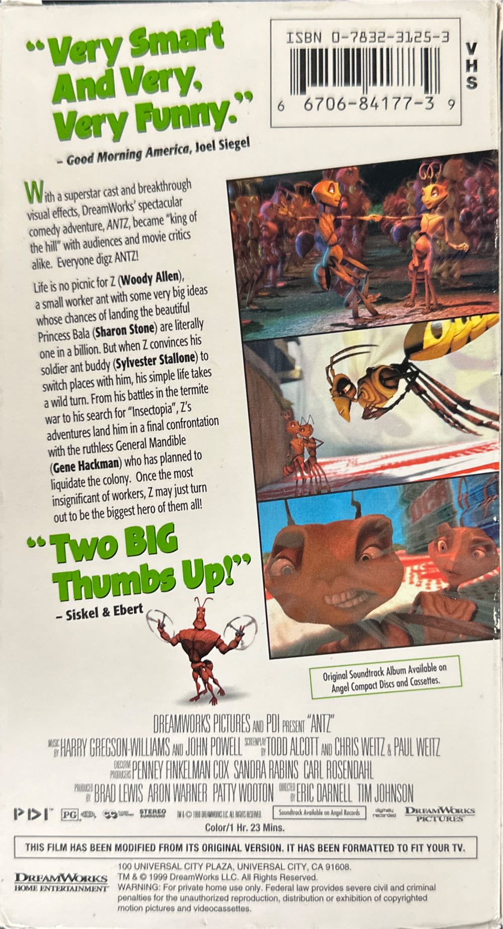 Antz VHS movie collectible [Barcode 667068417739] - Main Image 2