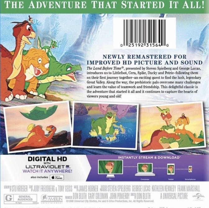 The Land Before Time DVD movie collectible [Barcode 025192391699] - Main Image 4