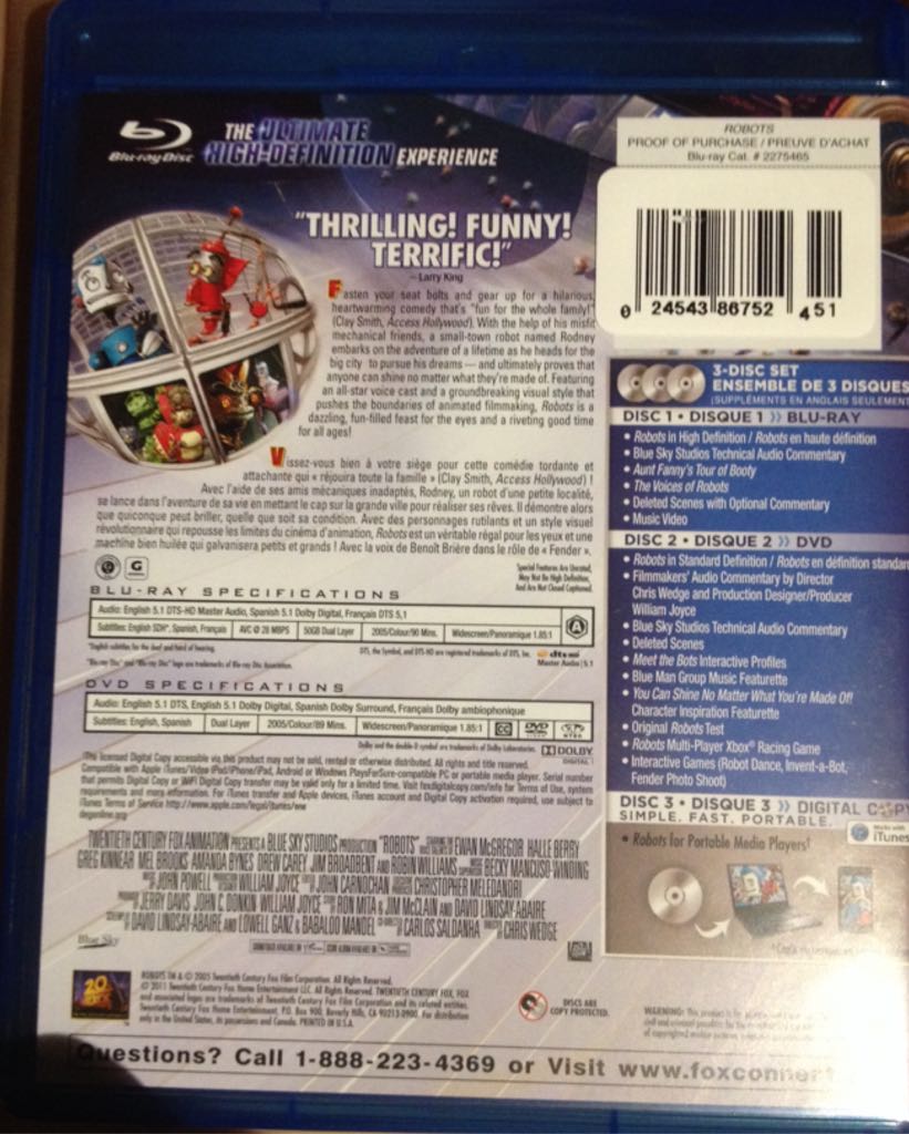 Robots  movie collectible [Barcode 024543867524] - Main Image 2