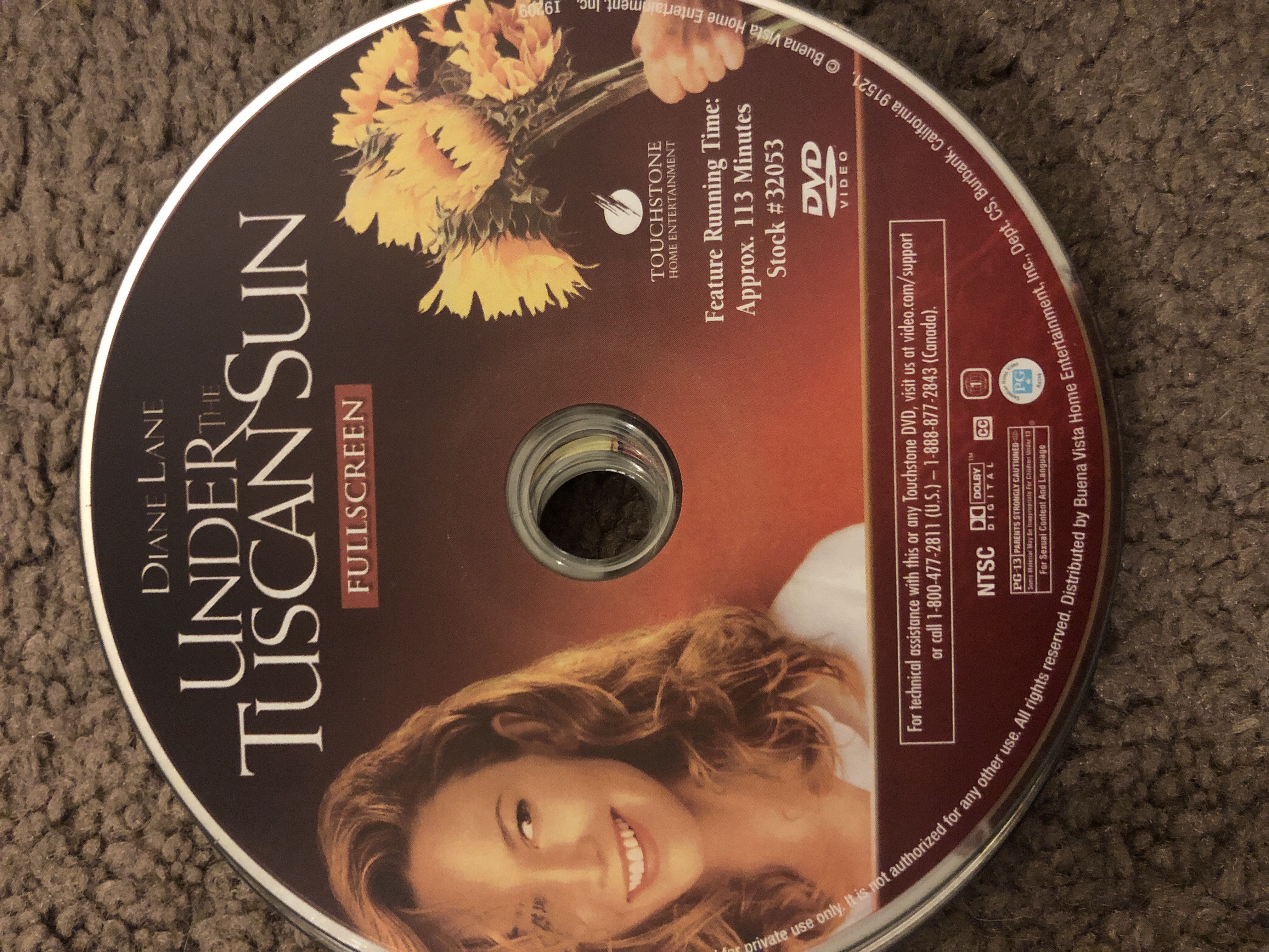 Under the Tuscan Sun.  F-12 DVD movie collectible [Barcode 786936226355] - Main Image 3